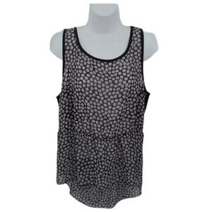 Smart Set Semi-Sheer High-Low Sleeveless Blouse, M